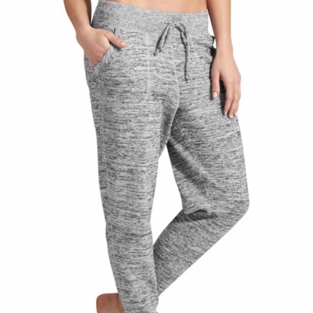 Athleta Tech Techie Joggers Sweatpants Marbled Large - Picture 4 of 16